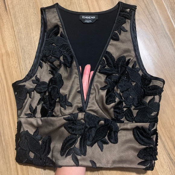 Bebe lace crop top - Picture 3 of 8